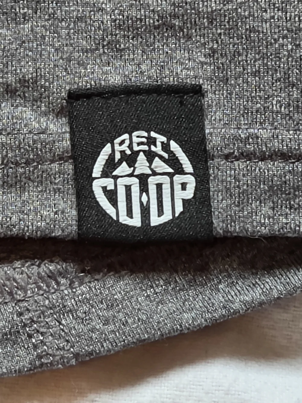 REI Co-op Large Charcoal Grey Heather Quarter-Zip Long Sleeve Top
